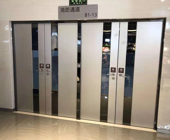 不锈钢双拼防火门-双开